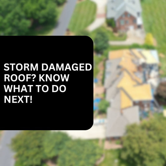 Storm Damaged Roof? Know what to do next!