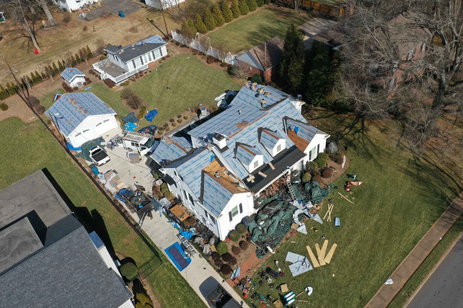 Asphalt roof repair project handled by the best roofers in Hickory, North Carolina, with a focus on durability and craftsmanship
