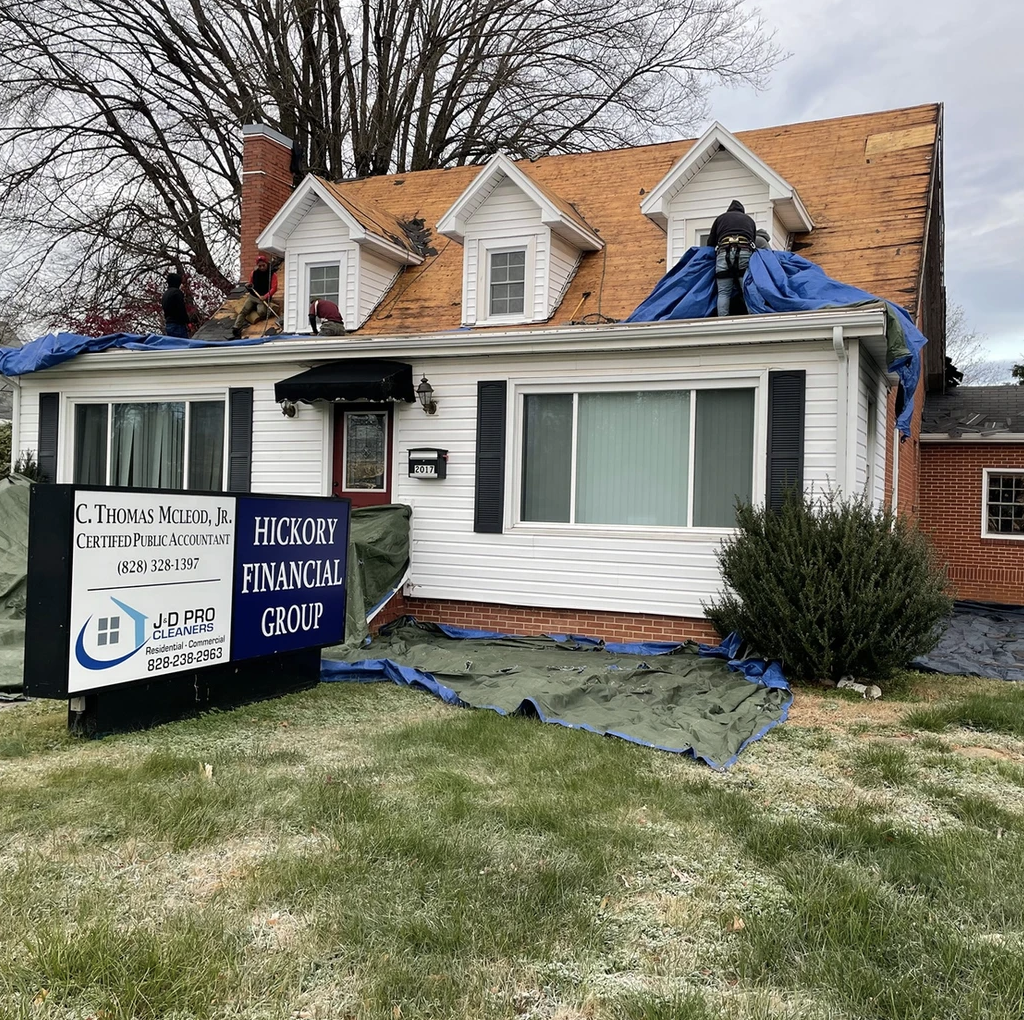Commercial roof installation with durable materials, designed to protect your business and provide long-lasting security.